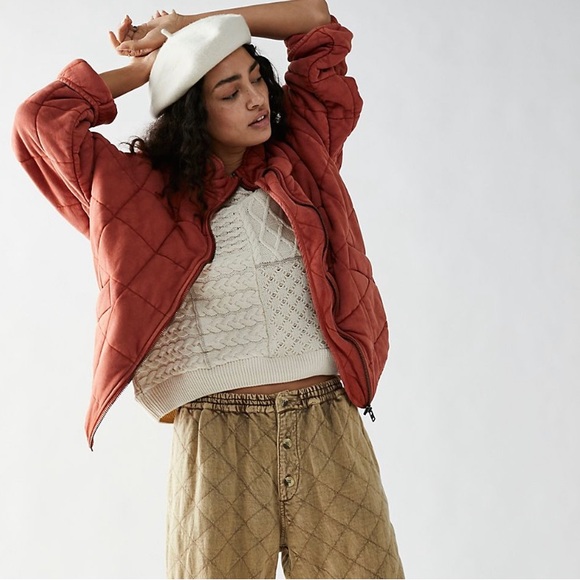 - Free People Dolman Quilted Knit Jacket - Insulated NWT - Picture 5 of 10